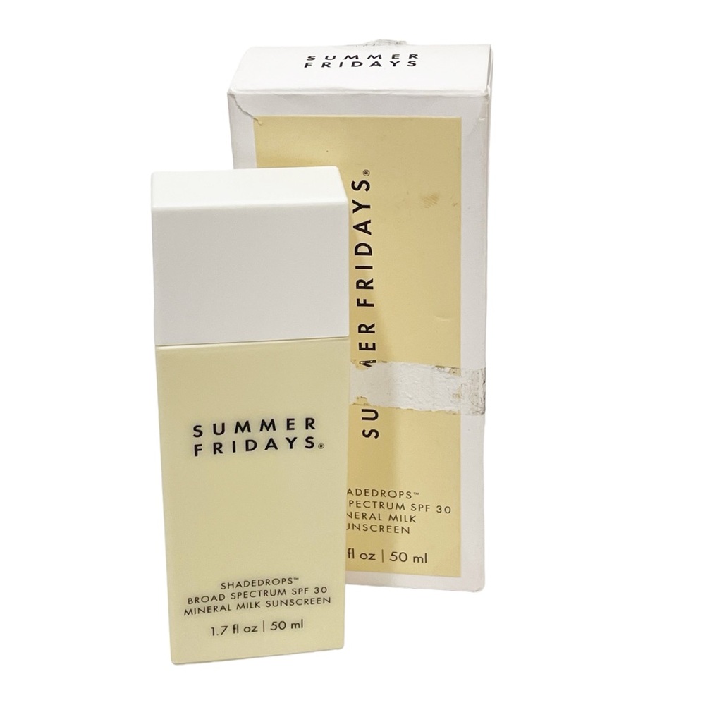 Summer Fridays Shade Drops Broad Spectrum SPF 30 Mineral Milk Sunscreen 1.7oz